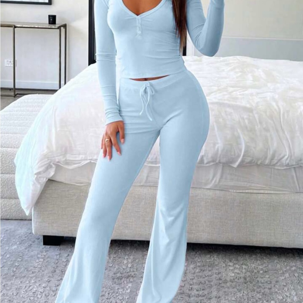 Women's Light Blue Lounge Set